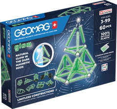 Geomag Geomag Glow magnetna konstrukcijska igrača, 60 delov