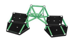 Geomag Geomag Glow magnetna konstrukcijska igrača, 60 delov