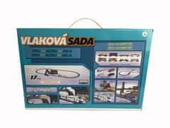 Alltoys Vlakovna garnitura 244 cm z lučkami, 17-delna
