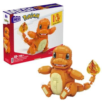 Mattel MEGA Pokémon – sestavljivi Charmander, 750 delov, 28 cm