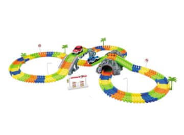 Alltoys Sestavljiva dirkalna proga s tunelom, 192 kosov, 285 cm