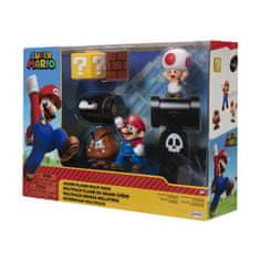 Alltoys Komplet 5 figuric Super Mario Diorama, 6 cm, z dodatki