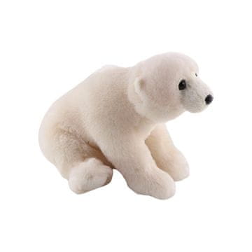 Sparkys Sedeči plišasti polarni medved, 25 cm