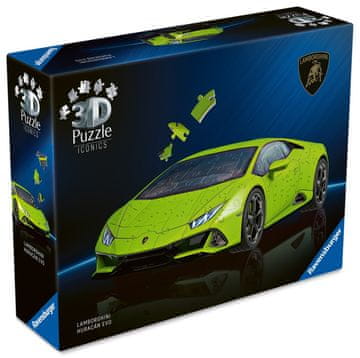 Ravensburger 3D sestavljanka Iconics Lamborghini Huracán Evo – zelena