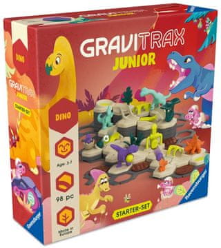 Ravensburger Kroglična proga GraviTrax Junior Dinozavri, začetni komplet L