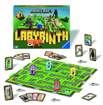 Ravensburger Družabna igra Labirint Minecraft