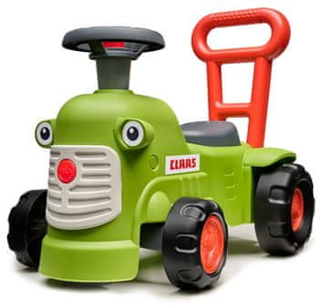 Alltoys Otroški poganjalec Claas – svetlo zeleni traktor z volanom
