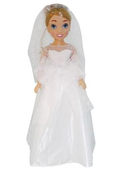 Alltoys Lutka nevesta 80 cm v elegantni poročni obleki