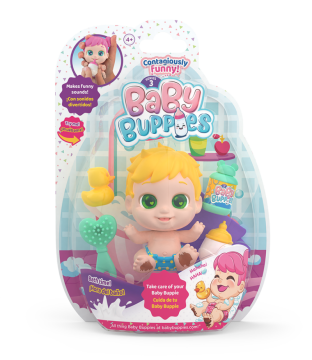 Alltoys Baby Buppies lutka dojenček z zvoki in dodatki