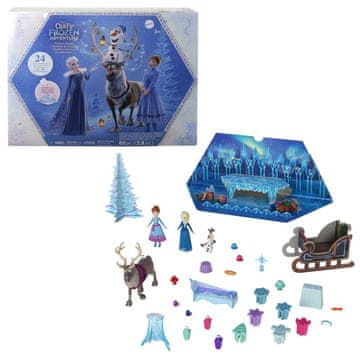 Mattel Disney Ledeno kraljestvo adventni koledar z majhnimi lutkami 2024