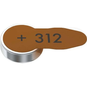 Nedis Cink-zračna baterija PR41 tip 312 | 1,45 V DC | 6-Pretisni omot | Slušni aparat | rjav
