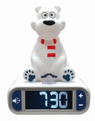 Alltoys Lexibook otroška budilka – polarni medved s svetlečo figurico