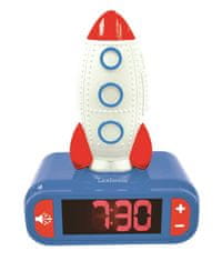 Alltoys Lexibook otroška budilka z osvetljeno raketo in nočno lučko