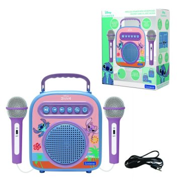 Alltoys Lexibook brezžični zvočnik Stitch z 2 mikrofonoma in glasovnimi učinki
