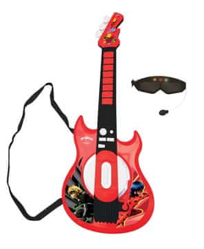 Alltoys Lexibook svetleča elektronska kitara Miraculous z očali in mikrofonom