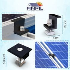 ANFIL Komplet nosilcev za sončne module za kovinsko streho (za 4 sončne panele).
