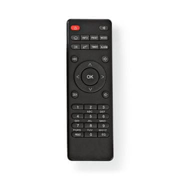 Nedis Nadomestni daljinski upravljalnik | Za RDIN3000BK/RDIN4000BK/RDIN5000BK/RDIN5005BK | Prednastavljena postavitev | Infrardeč | Črn | 1 kos