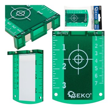 GEKO Magnetna tarča za gradbene zelene laserske nivelirje