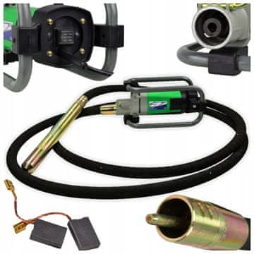 GEKO 2000W električna vibro 6m igla betonski vibrator fi48mm