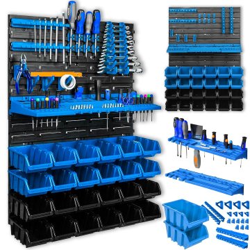 GEKO Modularni 47 delni stenski organizator orodja PVC 576x780mm