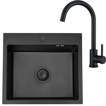 HOMEVELLO Pomivalno korito BRANON 501100 BLACK SET