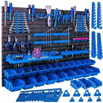 GEKO Modularni 69 delni stenski organizator orodja PVC 1152x780mm