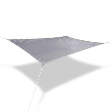 Nikcorp Pravokotno senčilo 2 x 3 m, HDPE tkanina 185 g/m2, UV zaščita, zračno, svetlo sivo, z D-obročki iz nerjavečega jekla, za teraso, vrt ali balkon, odporno na raztezanje, enostavna montaža, stabilno