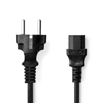 Nedis Napajalni kabel | Napajalni priključek Moški | IEC-320-C13 | Naravnost | Naravnost | Ponikljano | 5,00 m | Okrogla | PVC | Črna | Oznaka