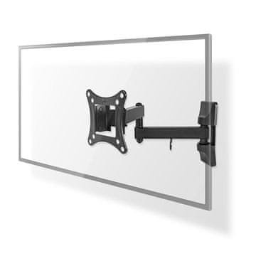 Nedis Vrtljiv stenski TV-nosilec | 13–27″ | Nosilnost 15 kg | Nagiben in vrtljiv | Razdalja od stene 60–350 mm | 3 vrtilne točke | ABS/jeklo | Črna