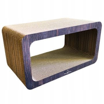 shumee Praskalnik za mačke, pravokotnik, XL | rjav | 53x28x30 cm | Mruu&Pruu