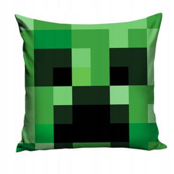 shumee Prevleka za vzglavnik Minecraft Creeper Face, zelena, soba za licencirane igralce