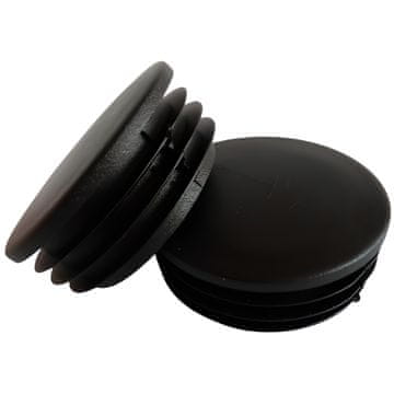 Notranji pokrovček za cevni profil, premer 80 mm, 10 KOSOV, ČRN