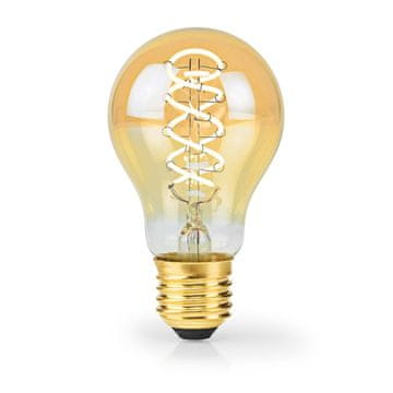 Nedis LED svetilka E27 | A60 | 3,8 W | 250 lm | 2100 K | Dimbar | Ekstra varm vit | Retrostil | 1 st.