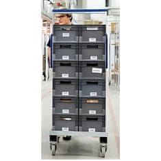 Vrtljivo kolo, komplet vozička, 160 mm, 350 kg, JPAB 1603, aluminij-guma