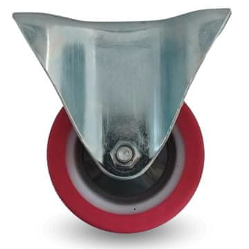 Fiksno kolo 80 mm 150 kg FPPU 0801 RDEČA poliuretanska