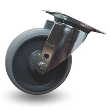Vrtljivo kolo, komplet vozička, 125 mm, 110 kg, JPPE 1251 Ecoforma
