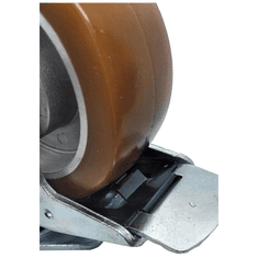 Vrtljivo kolo z zavoro 100 mm 250 kg BTAU 1002 poliuretan