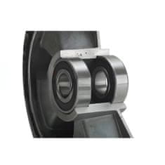 Vrtljivo kolo, komplet vozička, 160 mm, 350 kg, JPAB 1603, aluminij-guma