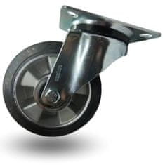 Vrtljivo kolo, komplet vozička, 160 mm, 350 kg, JPAB 1603, aluminij-guma