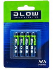 Blow Baterije Super Alkaline AAA LR3, 4 kosi, blister
