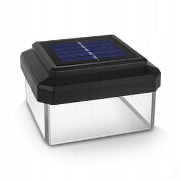 GreenBlue Solarna LED svetilka za steber, ovojnica, zeleno-modra 80 mm, 80 mm