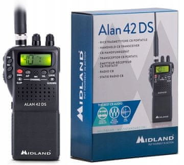 Midland Ročni AM/FM CB radio Alan 42 DS