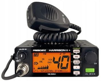 President CB radio Harrison II ASC VOX PA 12/24V AM FM