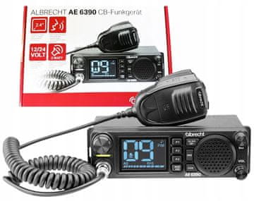 Albrecht CB radio AE 6390 DIN VOX ASQ velik zaslon 2,4"
