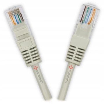 Patch kabel UTP cat 5e 10m RJ45 vtiči siv LAN kabel Conotech NS-89