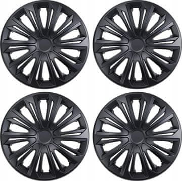 16-palčni pokrovi koles NRM Strong Black Matte, komplet 4 kosov