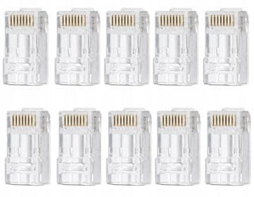 RJ45 UTP vtiči cat 5e 8P8C 10 kosov Conotech