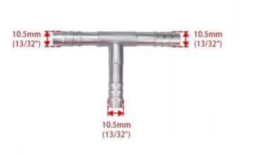 T-SPOJ ZA CEVI KLIMATSKIH NAPRAV G 8 - ZA ALUMINIJASTO CEV 10 MM