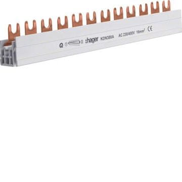 Hager Horizontalna viličasta glavničasta zbiralka 3P 16mm2 12M