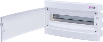 ETI Vgradna razdelilna omarica 18 modulov IP40 bela vrata ECM18PO-s